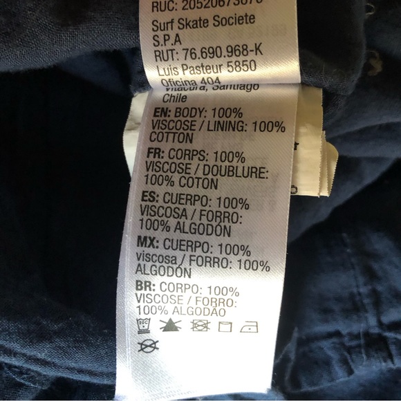 Roxy Full Bloom Sundress Sz M Navy Blue Crinkle Crepe Knit Strappy Summer Dress - Picture 10 of 12